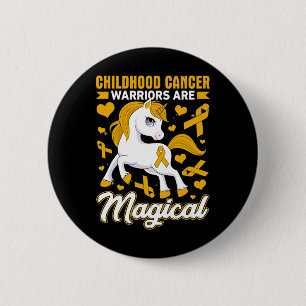 Chapa Redonda De 5 Cm Guerreros del Cáncer Infantil Son Magia Conciencia