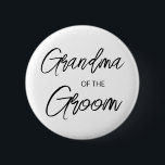 Chapa Redonda De 5 Cm Guión de pincel moderno Abuela del Fiesta Groom<br><div class="desc">Diseño moderno y elegante impreso Brush Script Grandma del botón Fiesta de ducha de novia Groom que se puede personalizar con tu texto. Haga clic en el botón "Personalizar" y utilice nuestra herramienta de diseño para modificar esta plantilla. Visita la tienda de Diseño de Arte Gráfico para ver otros productos...</div>
