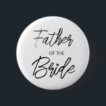 Chapa Redonda De 5 Cm Guión de pincel moderno padre del Fiesta de novia<br><div class="desc">Diseño moderno y elegante impreso Brush Script Heart Father of The Bride Bridal Shower Fiesta botón que se puede personalizar con tu texto. Haga clic en el botón "Personalizar" y utilice nuestra herramienta de diseño para modificar esta plantilla. Visita la tienda de Diseño de Arte Gráfico para ver otros productos...</div>
