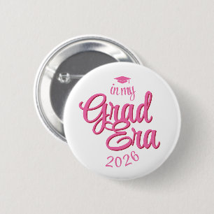 Chapa Redonda De 5 Cm Guion Era de Graduación Personalizado Año de Gradu