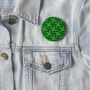 Chapa Redonda De 5 Cm Guirnalda de Navidad Verde, Decoración de Navidad