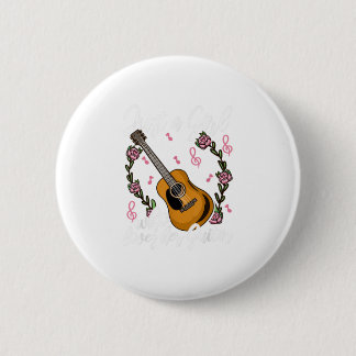 Chapa Redonda De 5 Cm Guitarista Guitarista Guitarista Chica