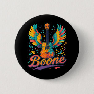 Chapa Redonda De 5 Cm Guitarra Boone