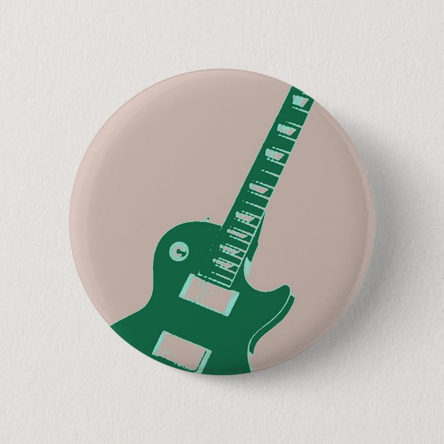 Chapa Redonda De 5 Cm Guitarra eléctrica (Anverso)