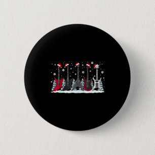 Chapa Redonda De 5 Cm Guitarras Eléctricas de Navidad Guitarrista Metalh