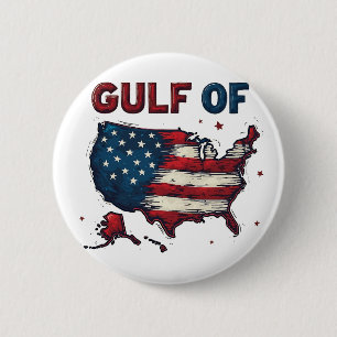 Chapa Redonda De 5 Cm Gulf of America USA Map Trump USA Gulf of Mexico