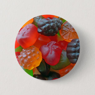 Chapa Redonda De 5 Cm Gummy Fruit