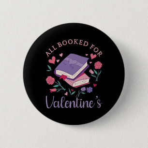 Chapa Redonda De 5 Cm Gusano de libros - Todo preparado para San Valentí