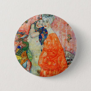 Chapa Redonda De 5 Cm Gustav Klimt - Amigas