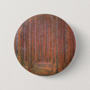 Chapa Redonda De 5 Cm Gustav Klimt Fir Forest Tannenwald
