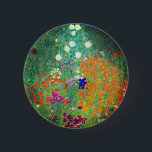 Chapa Redonda De 5 Cm Gustav Klimt Flower Garden<br><div class="desc">Botón que presenta el jardín de flores de pintura al óleo de Gustav Klimt (1906). Un bonito jardín de flores moradas,  rojas,  blancas,  azules y naranjas. Un gran regalo para los amantes del arte Art Nouveau y austriaco.</div>