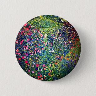 Chapa Redonda De 5 Cm Gustav Klimt Italian Garden