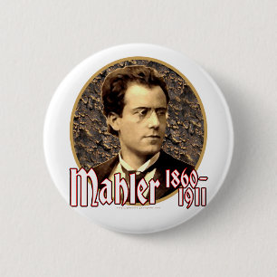 Chapa Redonda De 5 Cm Gustav Mahler