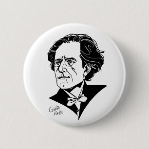 Chapa Redonda De 5 Cm Gustav Mahler