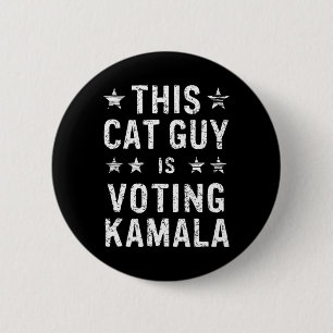 Chapa Redonda De 5 Cm Guy For Kamala Vote Blue 2024 President Harris Dem