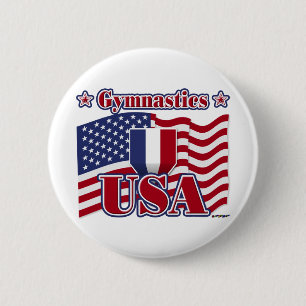 Chapa Redonda De 5 Cm Gymnastics USA