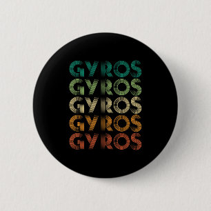 Chapa Redonda De 5 Cm Gyros Grecia Pie griega Malaka