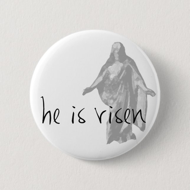 Chapa Redonda De 5 Cm ha resucitado jesus crist easter lds mormon (Anverso)
