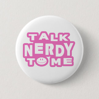 Chapa Redonda De 5 Cm Hablar Nerdy Conmigo
