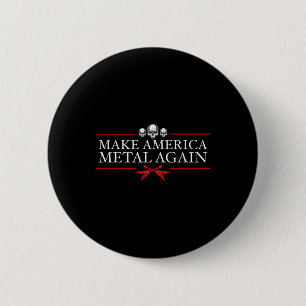 Chapa Redonda De 5 Cm Hacer a Estados Unidos Metalizado de nuevo a Trump