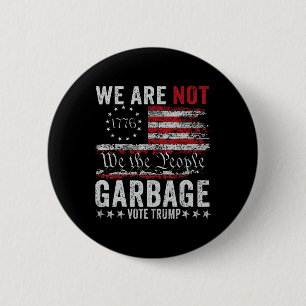 Chapa Redonda De 5 Cm Hacer A Garbyge Grande De Nuevo Para Trump 2024