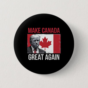 Chapa Redonda De 5 Cm Hacer grande a Canadá otra vez divertido a Trump B