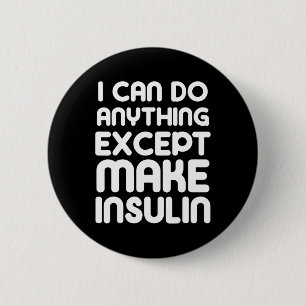 Chapa Redonda De 5 Cm Hacerse Insulina Fun T1D Tipo 1 Diabetes Suministr