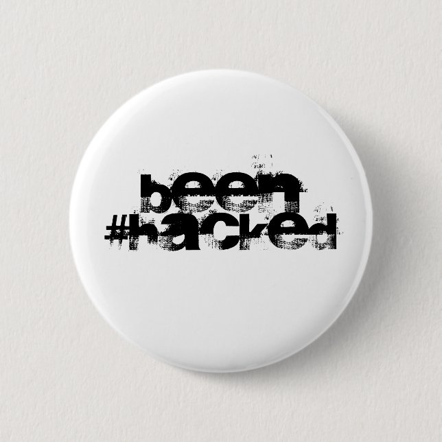 Chapa Redonda De 5 Cm Hackeado (Anverso)