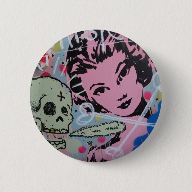 Chapa Redonda De 5 Cm Haga a otros (Anverso)