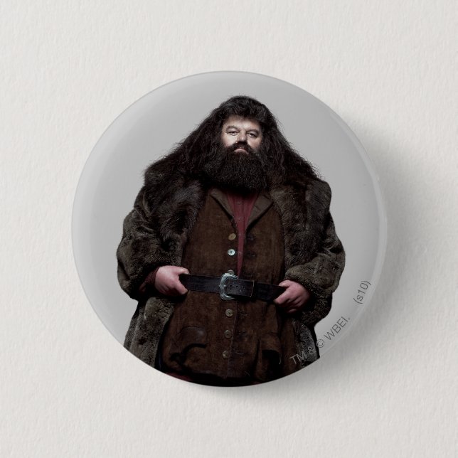 Chapa Redonda De 5 Cm Hagrid y Dog (Anverso)