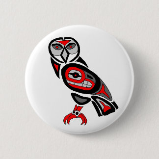 Chapa Redonda De 5 Cm Haida Owl 2014