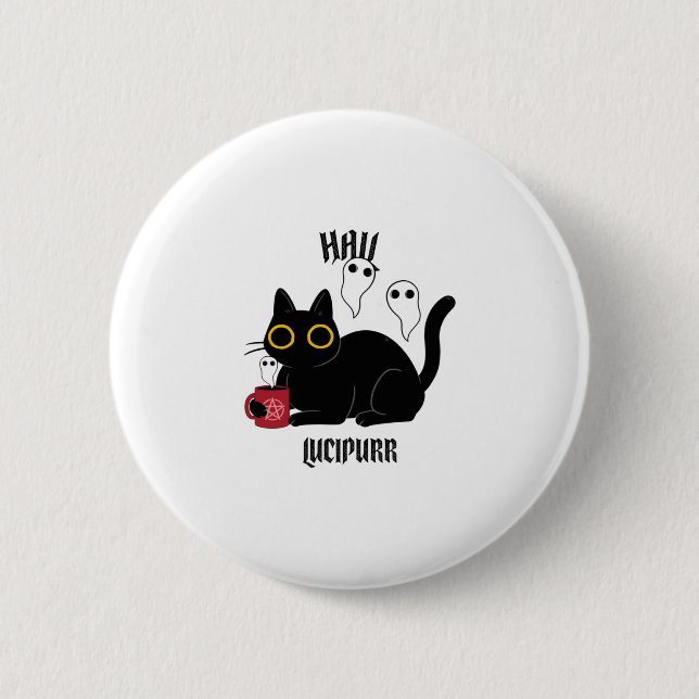 Chapa Redonda De 5 Cm Hail Lucipurr (Anverso)