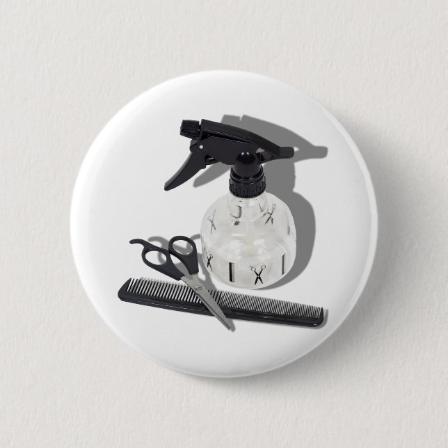 Chapa Redonda De 5 Cm HairdresserItems060910Shadows (Anverso)