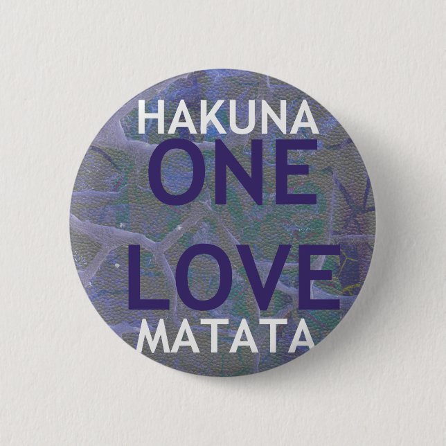 CHAPA REDONDA DE 5 CM HAKUNA MATATA (Anverso)