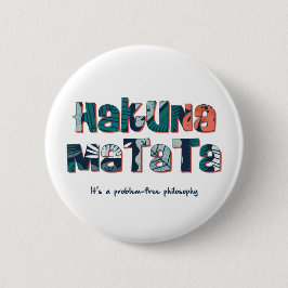 Chapa Redonda De 5 Cm Hakuna Matata