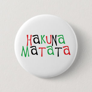 Chapa Redonda De 5 Cm Hakuna matata