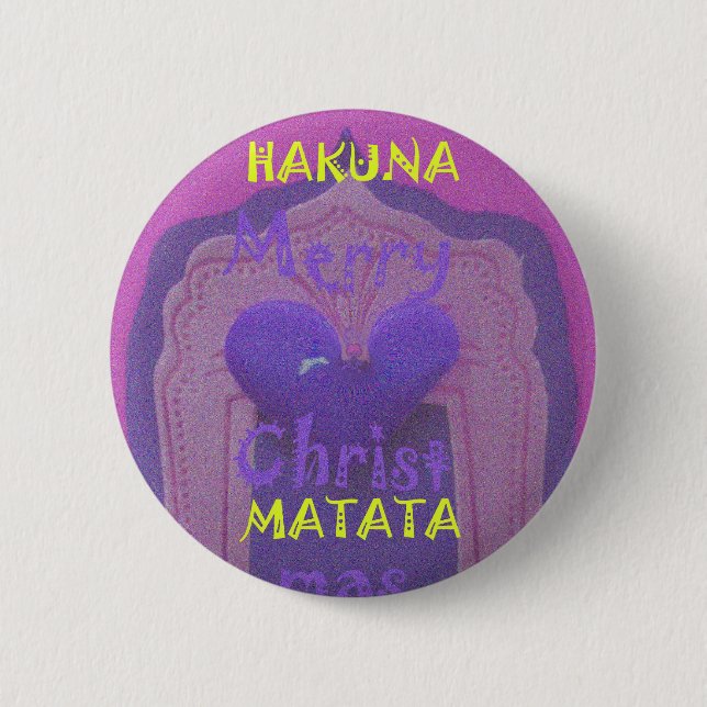 Chapa Redonda De 5 Cm Hakuna Matata Merry Christmas Love  Design.jpg (Anverso)