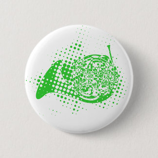 Chapa Redonda De 5 Cm Halftone Horn