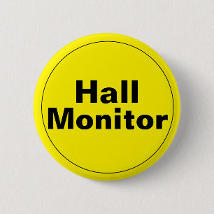 Chapa Redonda De 5 Cm Hall Monitor School