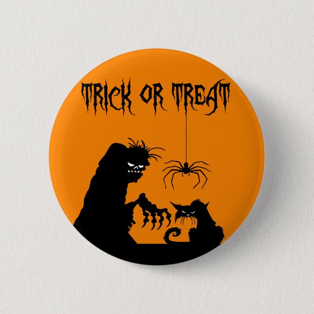 Chapa Redonda De 5 Cm Halloween (Anverso)