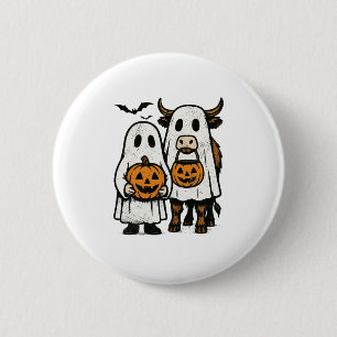 Chapa Redonda De 5 Cm Halloween 2 de Fútbol de vaca en la región montañe