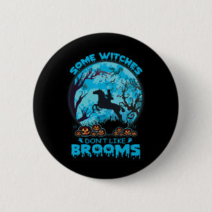 Chapa Redonda De 5 Cm Halloween a algunas brujas no les gusta el Chica d