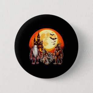 Chapa Redonda De 5 Cm Halloween Bigfoots Horror Boo Fantasma Bruja Mu