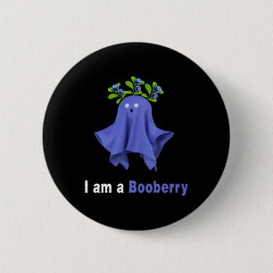 Chapa Redonda De 5 Cm Halloween Blueberry Costume Ghost Funny Blueberry