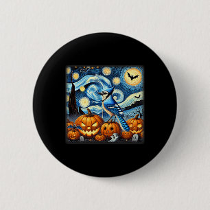 Chapa Redonda De 5 Cm Halloween de Jay Azul Noche