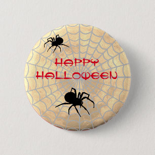 Chapa Redonda De 5 Cm Halloween de Spiders