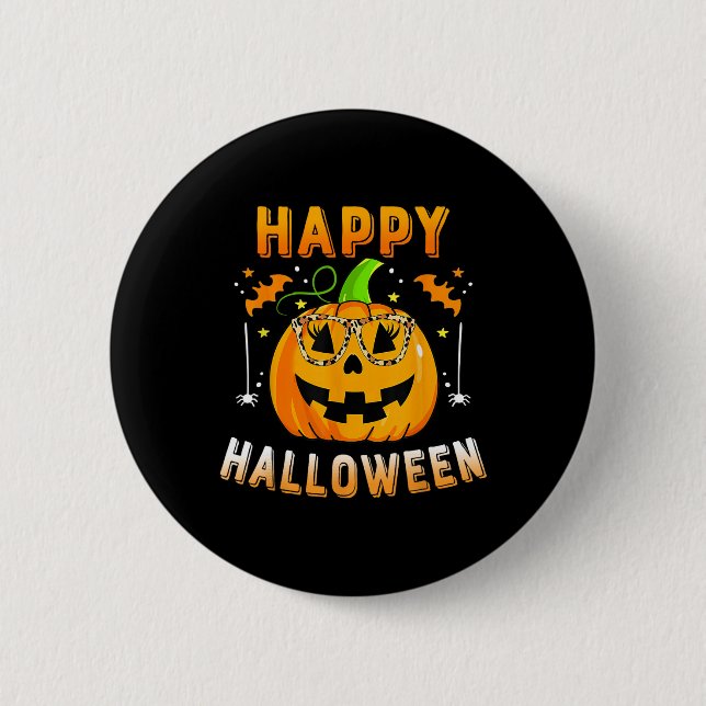 Chapa Redonda De 5 Cm Halloween De Trick O Trek (Anverso)