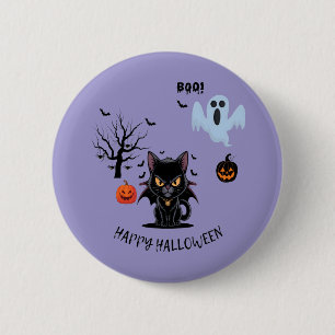 Chapa Redonda De 5 Cm Halloween del divertido y espeluznante vampiro