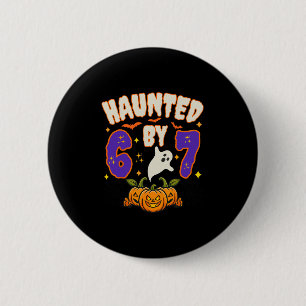 Chapa Redonda De 5 Cm Halloween Embrujado 67 Número 67 Seis Siete Meme D