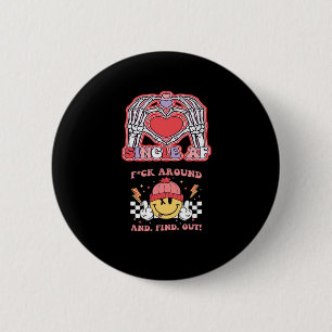 Chapa Redonda De 5 Cm Halloween es divertida - Grabby Ghoul